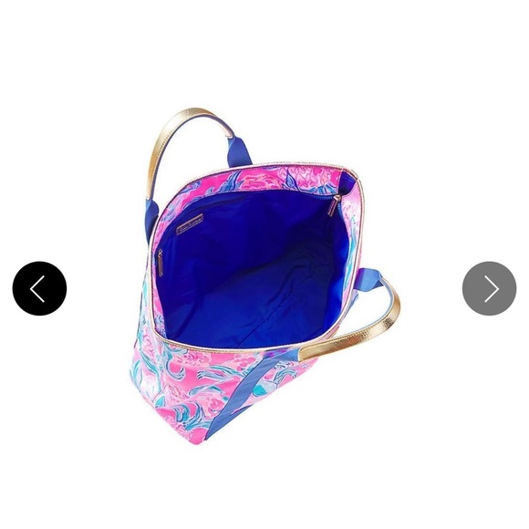 NWT / NIP Lilly Pulitzer Sofina tote Prosecco Pink Pinking Positive reduced - Picture 2 of 5